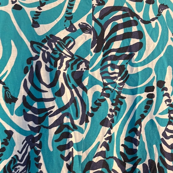 Lilly Pulitzer Marlowe Zebra Dress, Medium, 100% Pima Cotton, Shift Dress - Picture 5 of 6